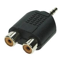 Tera Grand - ADP-35M-RCAFX2-3.5mm Stereo Plug to RCA F X2 Adapter - $13.96