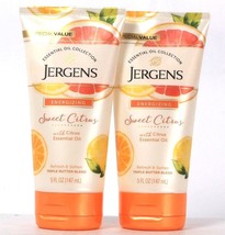 2 Ct Jergens 5 Oz Essential Oil Collection Energizing Sweet Citrus Body Butter