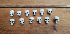 Beads (New) (12) Plastic Skull Beads - £4.70 GBP