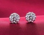  silver earrings for women new trendy elegant sparkling zircon stud earrings bride thumb155 crop