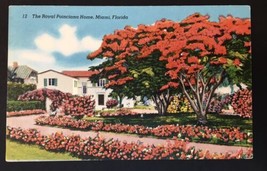 Miami FL, The Royal Poinciana Home, Florida c1950s Vintage Postcard - £7.17 GBP