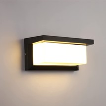Porch Lights Outdoor Wall,3000K Warm White Black Wall Sconce Ip65 Waterproof Out - £35.59 GBP