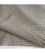 1.44 yd Vtg High End Harris Tweed Wool Wheat Black Houndstooth Luxury Fa... - $56.00