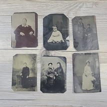 Antique Tintype Photos Lot Of 6 1800s Child Baby Mother Daughter Man In Suit - $29.98