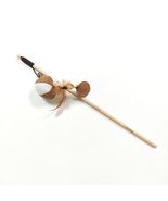 PraxiKidy Cat teasing stick wood Feathered Play Wand Cat Toy - $8.99