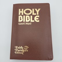 Holy Bible KJV Giant Print Concordance Red Letter Faith Partners Old Time Gospel - £22.43 GBP