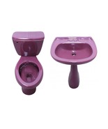 Mexican Toilet ELONGATED Comfort Height Hand Painted - Purple - - $1,399.00