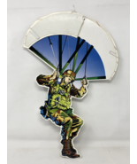 Rare Parachute GI Joe 1998 Cardboard Cut Out Fan Hasbro Contempo - £35.35 GBP