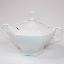 Vintage Porcelain Imperial Austria Hexagon Lidded Sugar Bowl White Rare ... - €4,26 EUR