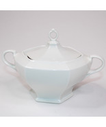 Vintage Porcelain Imperial Austria Hexagon Lidded Sugar Bowl White Rare ... - $6.82 CAD