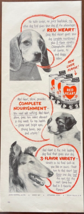 1953 Red Heart Vintage Print Ad Complete Nourishment Dog Food Advertisement - $14.45