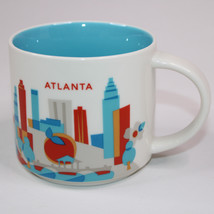 Starbucks Atlanta You Are Here Collection 14oz Ceramic Coffee Mug Tea Cup 2015 - £11.45 GBP