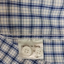 Classic Collection Regular Fit Men's Blue & White Check Button-Down Shirt Sz 3XL image 4