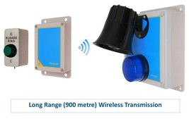 Long Range (900 Metre) Wireless &#39;S&#39; Range Loud 118 dB Siren &amp; Flashing Strobe - £332.34 GBP