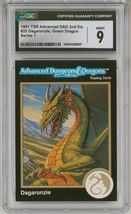 CGC 9 Gold Border 1991 AD&amp;D TSR RPG Card #25 ~ Larry Elmore Dragon Fantasy Art - £19.70 GBP