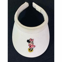 Vintage 90s Disney Parks Minnie Mouse Golf Visor Red White Womens Retro Classic - £18.99 GBP