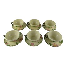 Vintage Franciscan Desert Rose Tea Cups &amp; Saucers Set of 6 Mixed Years - £30.83 GBP