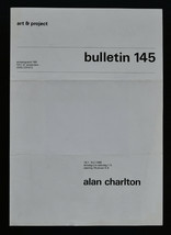 Art &amp; Project # ALAN CHARLTON,  Bulletin 145 # 1986,  nm++ - £83.43 GBP