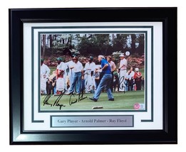 Arnold Palmer Gary Player Ray Floyd Signed Framed 8x10 Golf Photo BAS BH78971 - £310.10 GBP