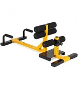 3-in-1 Sissy Squat Ab Workout Home Gym Sit-up Machine - Color: Yellow - €119,62 EUR
