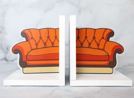 FRIENDS ORANGE COUCH BOOKENDS, TV TELEVISION SERIES, NEW IN BOX - $71.90 CAD