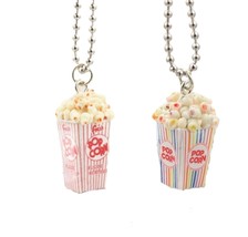 Movie Theater Popcorn Necklace - Rainbow or Buttered - Mini food - £12.92 GBP+
