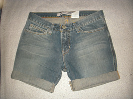 Gap Y2K Stretch Ultra Low Rise Denim Fade Cut Off Jeans Shorts Size 6 30... - $10.00