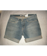 Gap Y2K Stretch Ultra Low Rise Denim Fade Cut Off Jeans Shorts Size 6 30... - £7.81 GBP