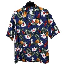 Vintage Aloha Line Hawaii Made in USA Pineapple Floral Print Shirt Mens ... - $19.80