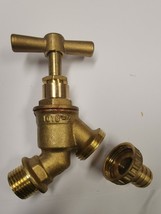 Brass Outdoor Garden Tap Hose Screw Barrel Outside Small Union bib Tap 1... - $222.83 MXN
