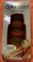 Yankee Candle ￼Quickscent Refill Candles Sparkling Cinnamon 4 Left For You - £13.18 GBP