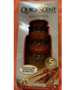 Yankee Candle ￼Quickscent Refill Candles Sparkling Cinnamon 4 Left For You - £12.93 GBP