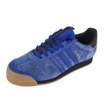  adidas Originals SAMOA C75452 Athletic Blue Mens Shoes Suede Sneakers SZ 9 - £28.77 GBP