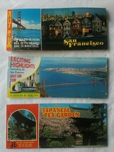 3 San Francisco &amp; Japanese Tea Garden Postcard Album Booklets Vintage Co... - £13.09 GBP
