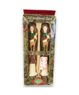 Vintage 10&quot; Sculptured Taper Angel Candles Set Robert Alan, Christmas Decor - $322.92 MXN