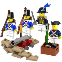 Napoleonic Wars Bluecoat Marines Trench Army Custom Minifigure Blocks Set - $18.89