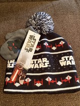 Star Wars Hat B EAN Ie Mitten Set Bnwt Snow Winter Cold Toddler Darth Vader - £11.92 GBP