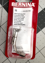 Genuine Bernina Wide Gathering Foot #16 -Swiss Made Old Style 002059607100 NOS - £27.25 GBP