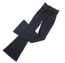 NWT Veronica Beard Sheridan Exaggerated Flare in Indigo Belted Jeans 25 / 0 - £100.99 GBP