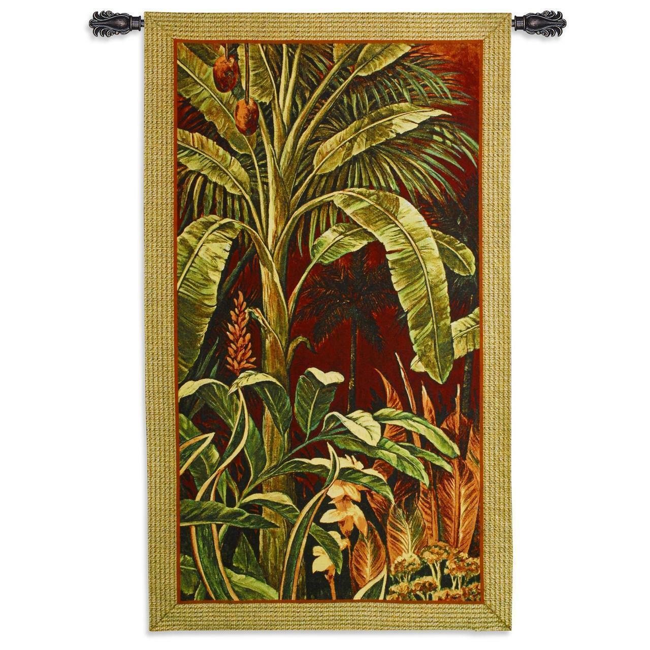 35x60 BALI GARDEN I Palm Jungle Tropical Tapestry Wall Hanging - $168.30