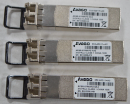 (Lot of 3) Avago AFBR-57R6PZ-NA2 4GB 850NM SFP SW Fiber Transceiver - £11.95 GBP