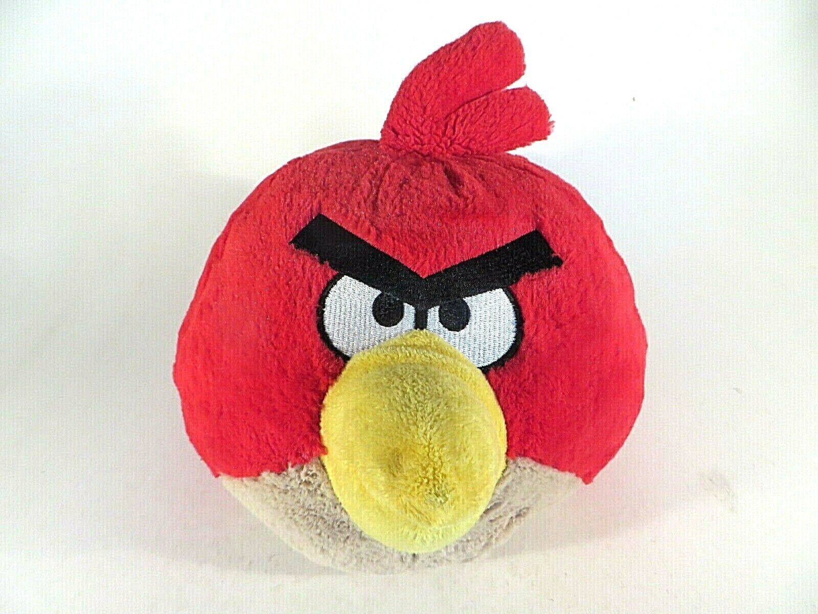 Angry Birds Plush Terence Red Bird Plush Toy Big Brother 8 Inch NO SOUND 2010 - £18.61 GBP
