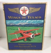 Ertl Wings Of Texaco Staggerwing 1939 Beechcraft D17S Diecast Plane 2004 12th - £36.04 GBP