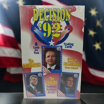 Decision 92 Sealed Trading Cards Box Bush Clinton Perot Presidential Ele... - $27.43