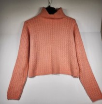 Ellen Tracy Womens Mock Turtleneck Long Sleeve Sweater Rabbit Hair Sz. L... - £15.81 GBP