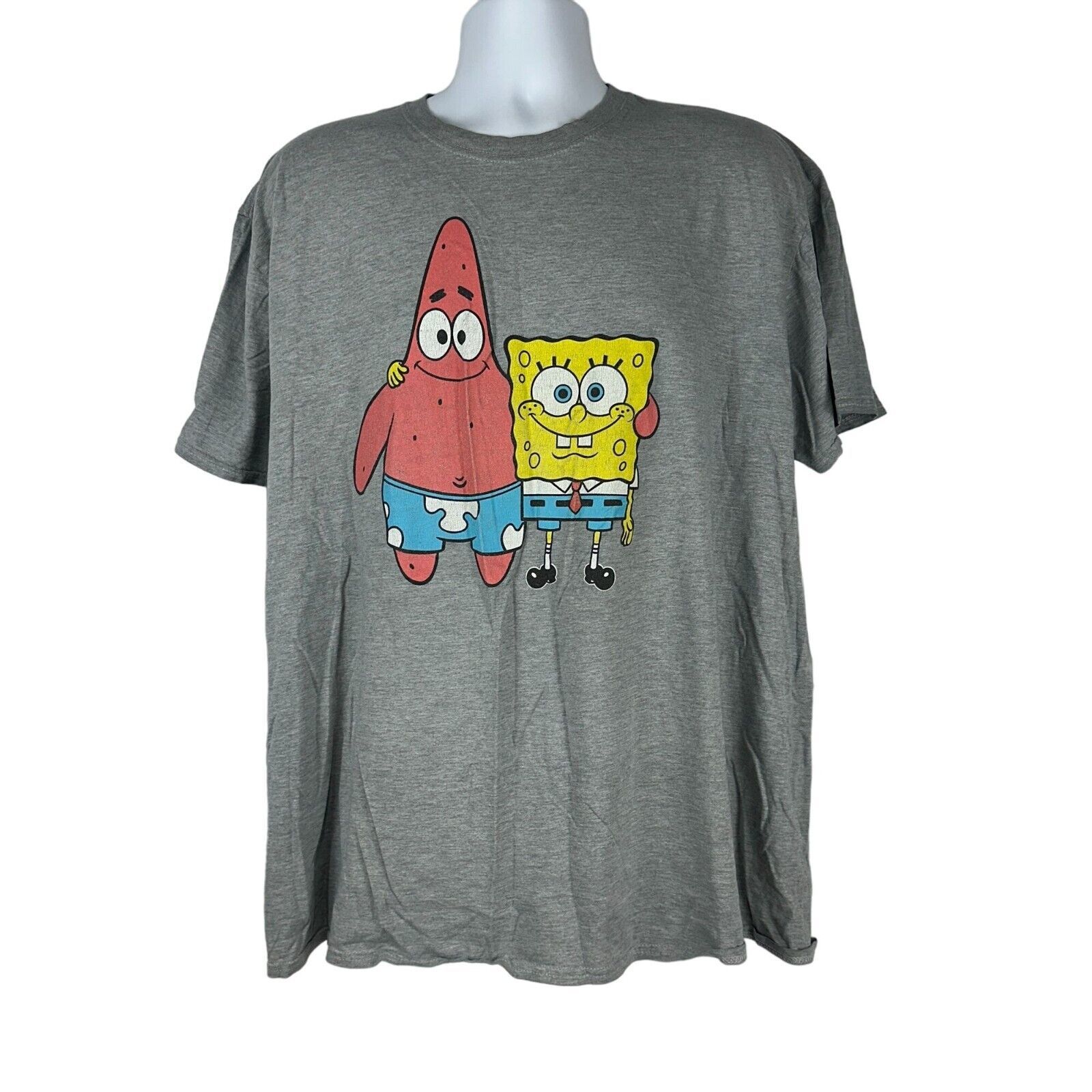 Primary image for Sponge Bob Square Pants Men's Short Sleeved Crew Neck T-Shirt Size 2XL