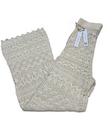 House of Harlow 1960 Pants Womens S Ivory Open Crochet Knit Wide Leg Boh... - $710.58 MXN