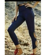 Free People Navy Blue High-Rise 3/4 Infinity Leggings Size XL NWOT - $48.51