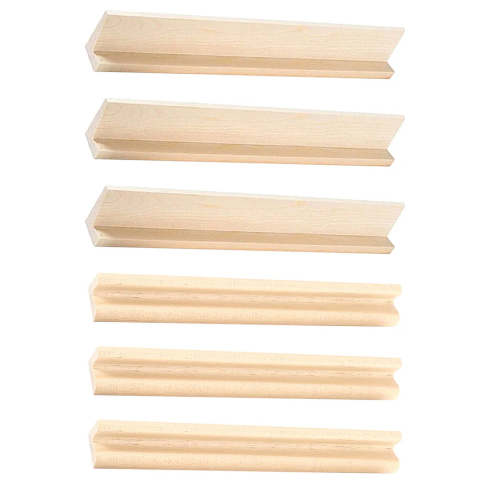 6 Pcs Domino Stand Wood Rack Holders Multi-function Wooden Frame DIY Supply - £9.99 GBP