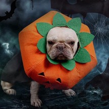 Halloween Pumpkin Pup Collar: Adorable Pet Cosplay Accessory For A Spooktacular - £11.82 GBP+